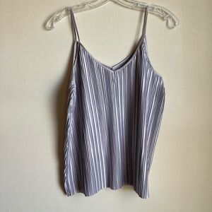 Maurices Purple Pleated Women’s Tank Top